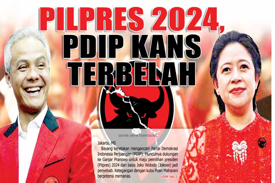 PILPRES 2024, PDIP KANS TERBELAH