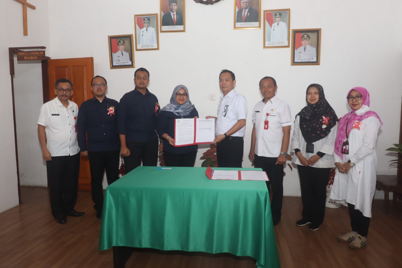 Tim Sekretariat Militer Jokowi dan Kementan Sambangi Kantor Walikota Tomohon
