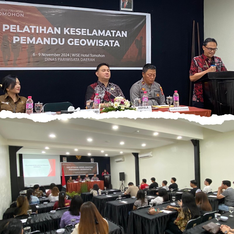 Pemkot Tomohon Adakan Pelatihan Keselamatan Pemandu Geowisata untuk Dukung Pariwisata Berkelanjutan