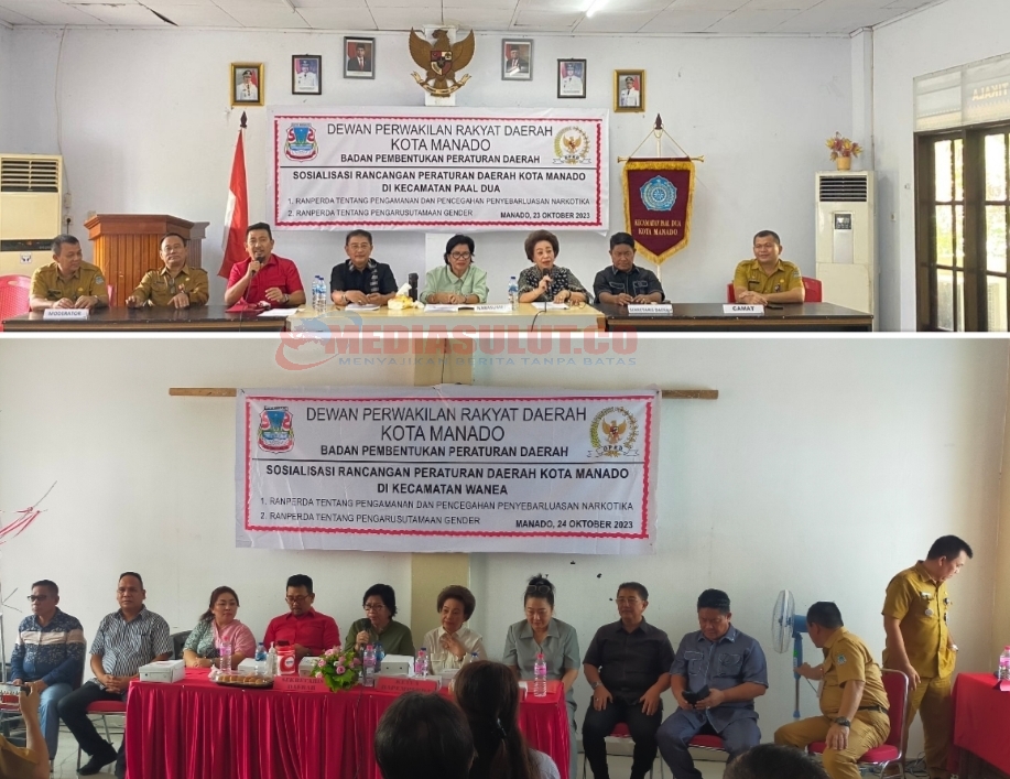 DPRD Manado Sosialisai Ranperda di Kecamatan Paal II dan Wanea