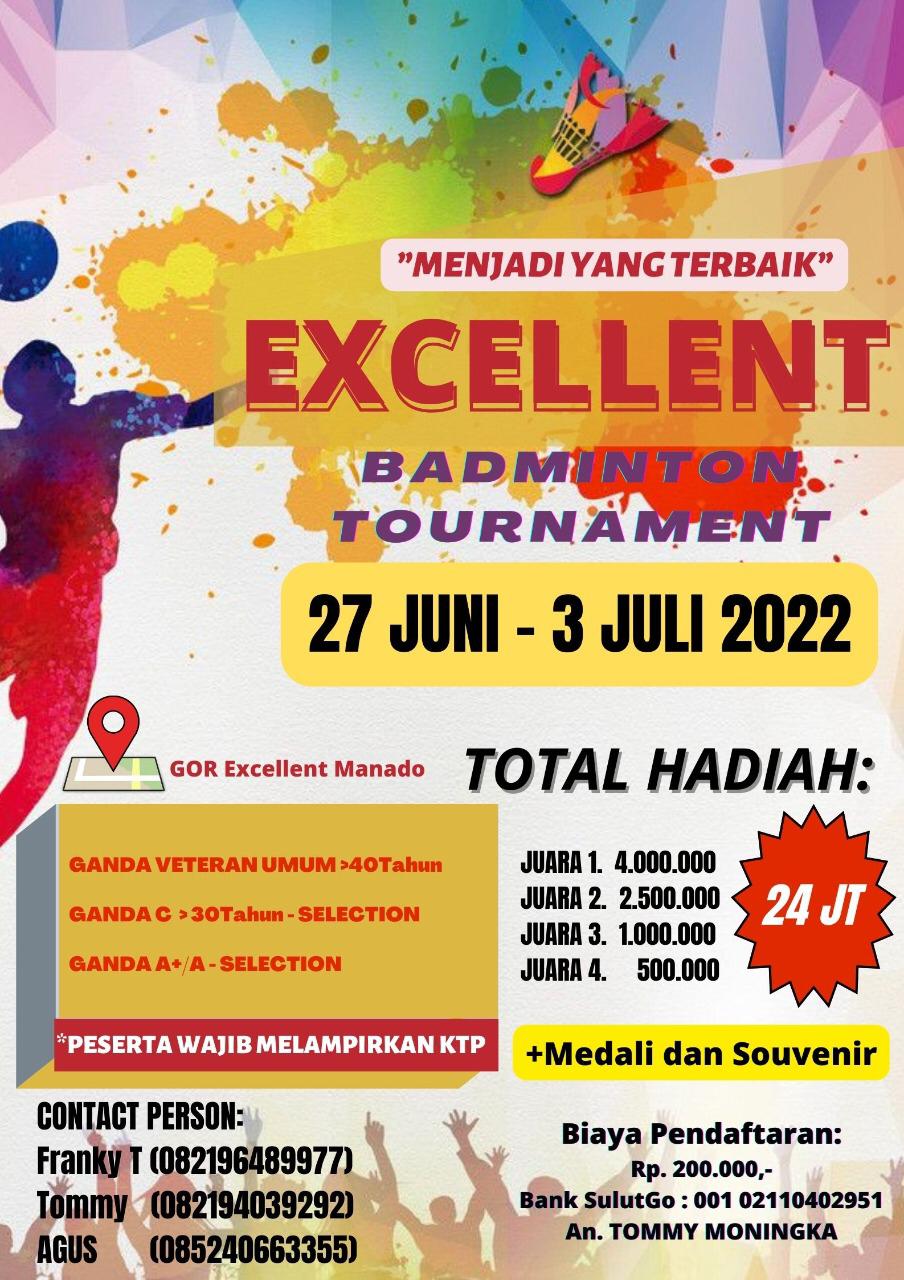 Turnamen Excellent Open Badminton Tahun 2022