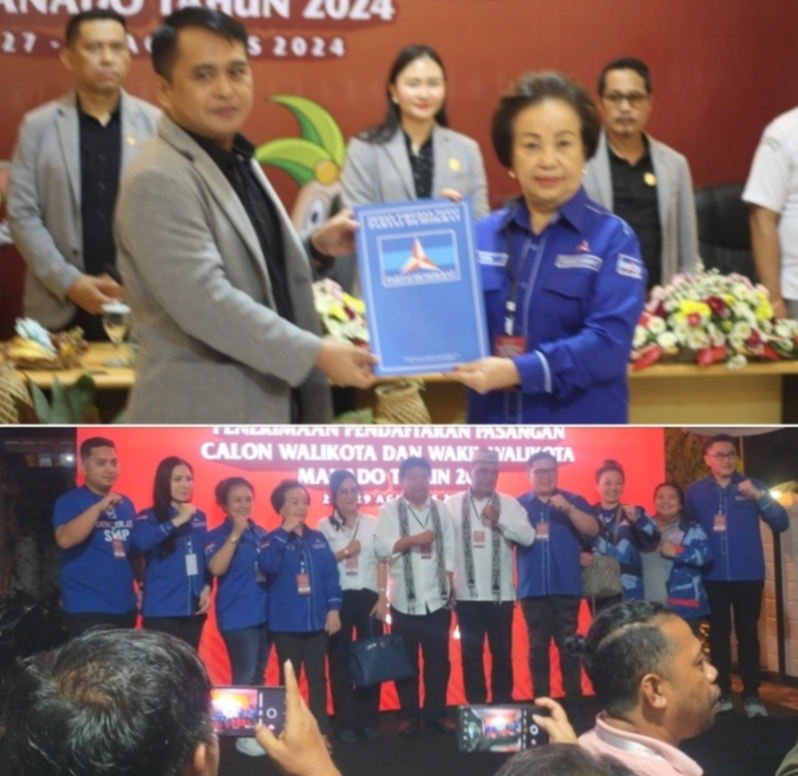 Karamoy-Datau Kunci 4 Bakal Paslon Mendaftar di KPU Manado