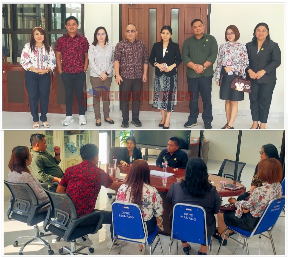 Unsur Pimpinan DPRD Manado Terima Tamu Wakil Rakyat Tomohon