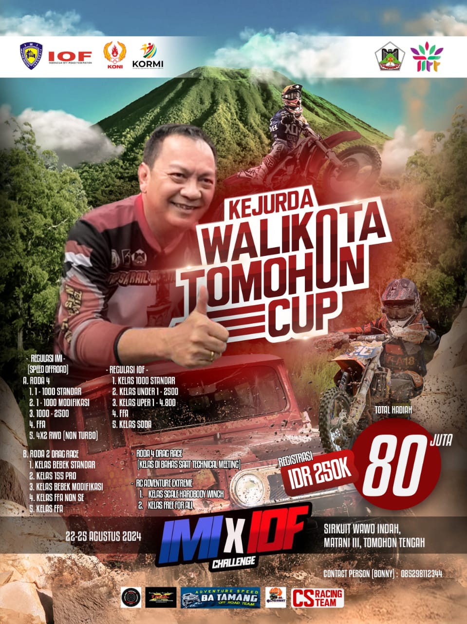 Kejurda Walikota Tomohon Cup 2024 Resmi Dimulai: Ajang Bergengsi  IMI X IOF 