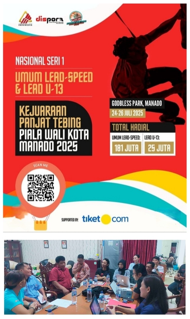 Rebutkan Piala Walikota Manado, Kejurnas Panjat Tebing Khusus Lead-Speed Siap Digelar 24-26 Juli 2025