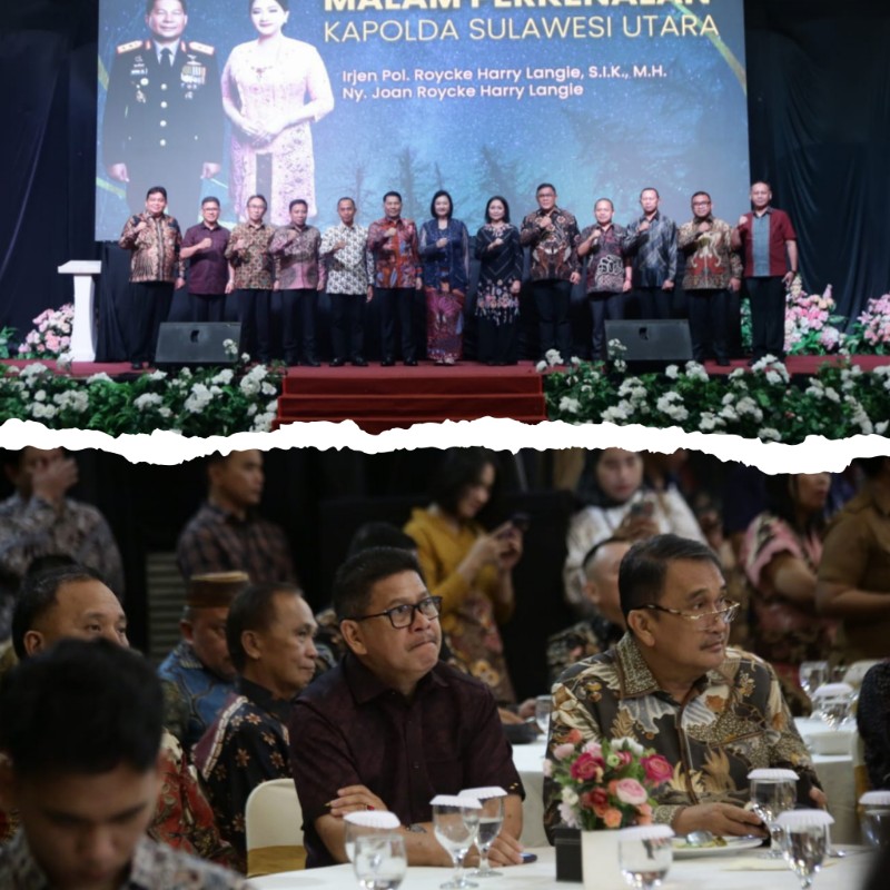 Pj Wali Kota Tomohon Hadiri Malam Perkenalan Kapolda Sulut Irjen. Pol. Roycke Harry Langie