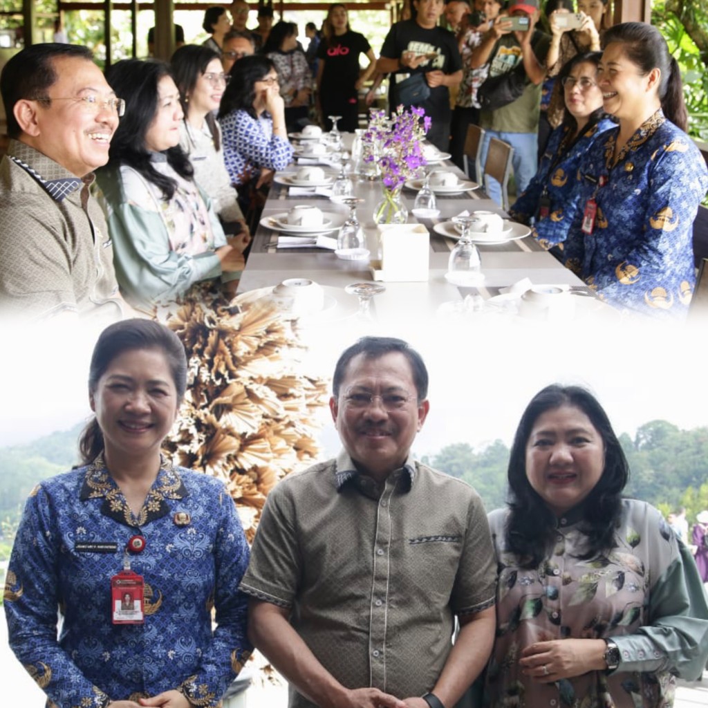 Ketua TP-PKK Tomohon Terima Kunjungan Penasehat Khusus Presiden RI Urusan Kesehatan di Taman Kelong dan Danau Linow