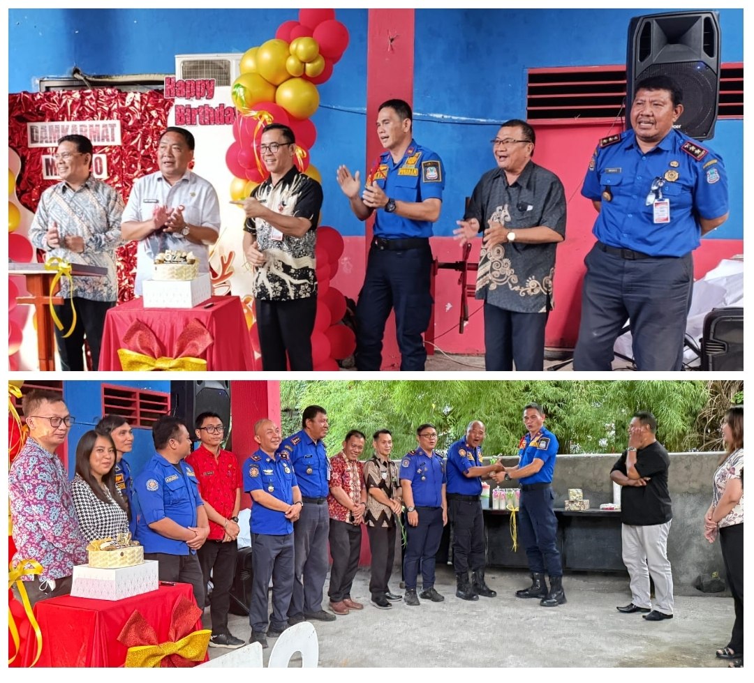 Dinas Damkarmat Manado Syukuri Momen Sambut Natal Lewat Ibadah Bersama