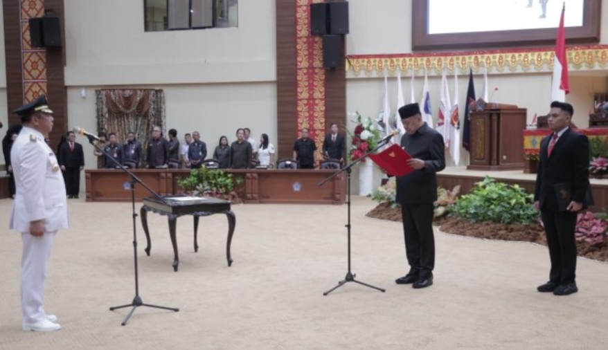 Gubernur Olly Lantik Abdullah Mokoginta Sebagai Penjabat Walikota Kotamobagu