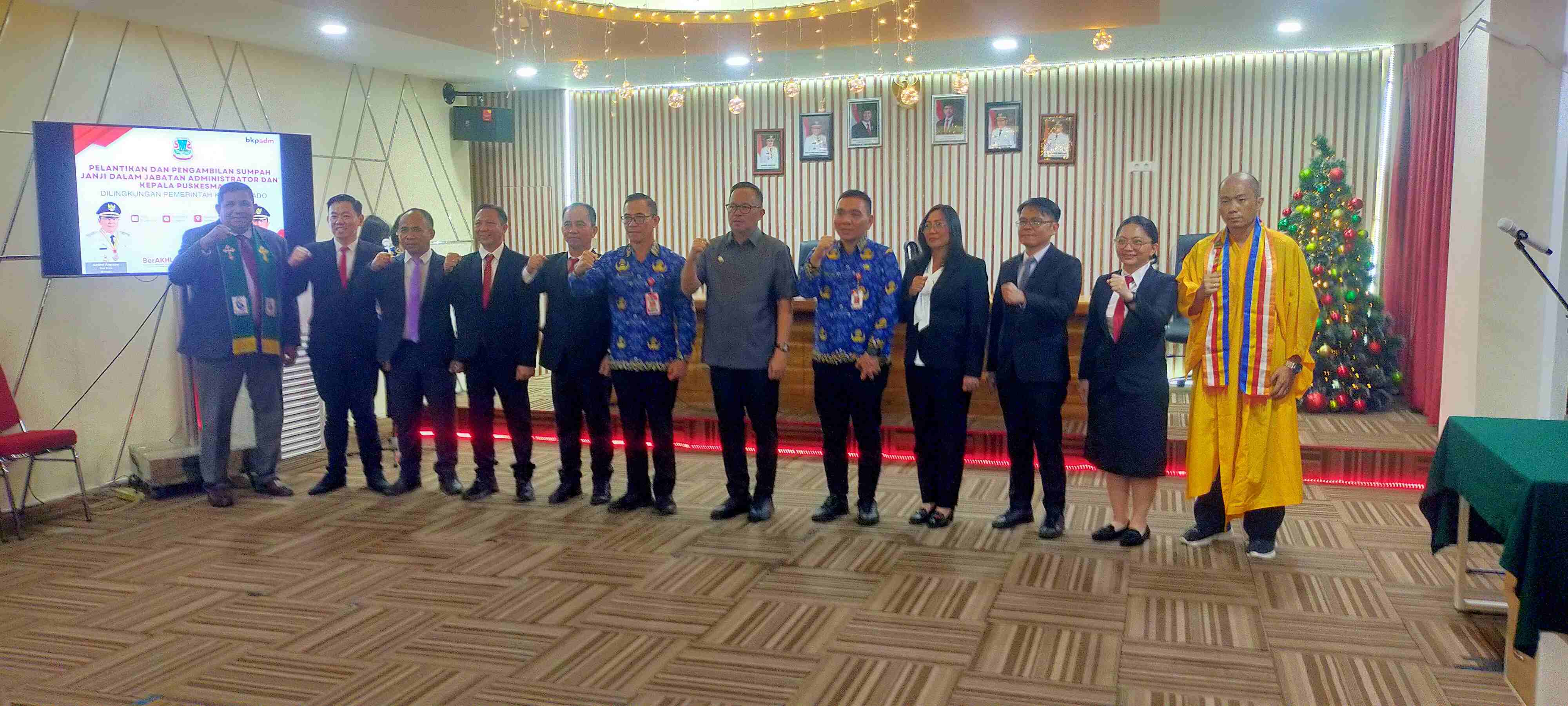 Dilantik Wawali RS, Ini  7 Pejabat Baru Pemkot Manado 