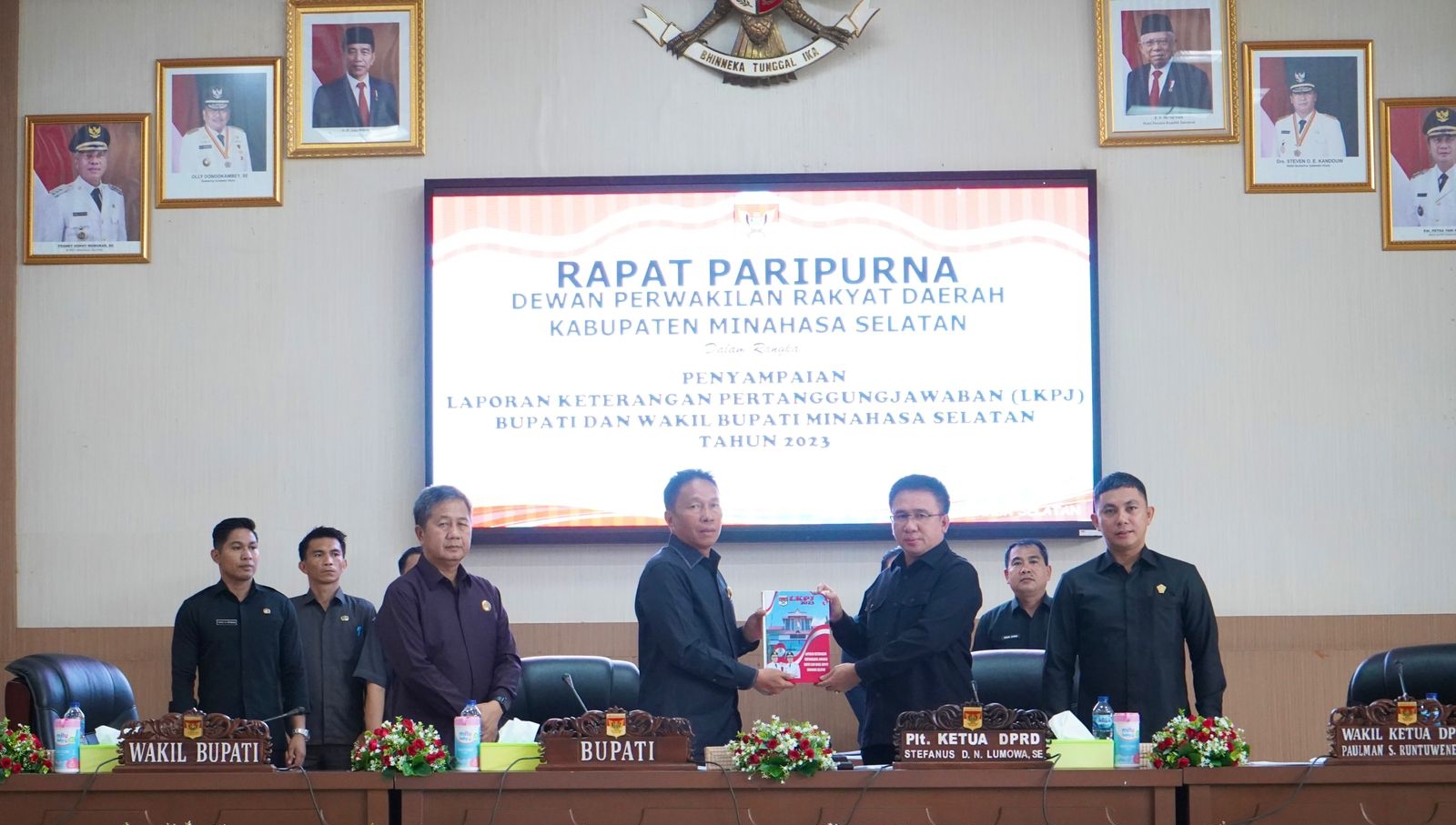 DPRD Minsel Gelar Rapat Paripurna Penyampaian LKPJ Bupati Tahun 2023