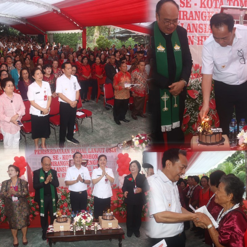 Peringatan HUT Lansia ke-3 di Tomohon Berlangsung Meriah, CS: Ini Berkat Dari Tuhan
