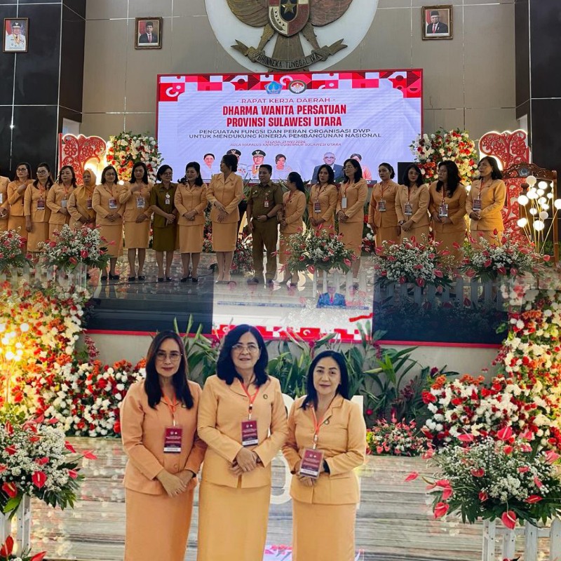 Dukung Kinerja Pembangunan Nasional, DWP Tomohon Hadiri Rakerda Tingkat Provinsi