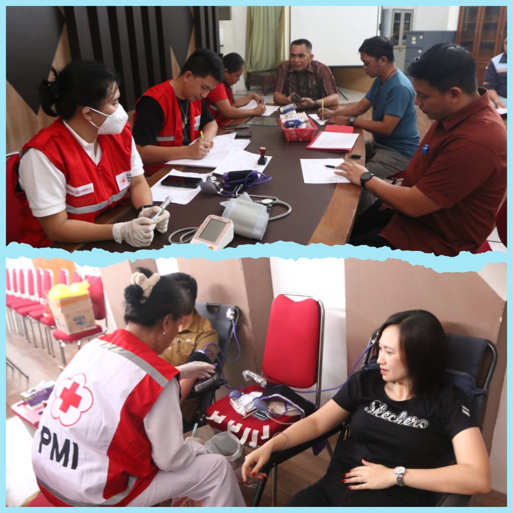 Pemkot  Tomohon Gelar Donor Darah Dalam Rangka HUT Ke-75 PGI