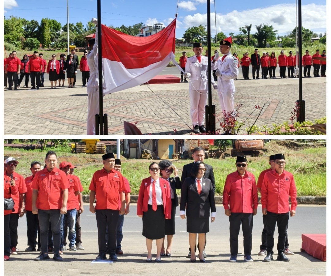 HUT RI ke-80 Digelar DPC PDI Perjuangan Manado, Polii : Sejarah yang Ditorehkan Pendiri Bangsa