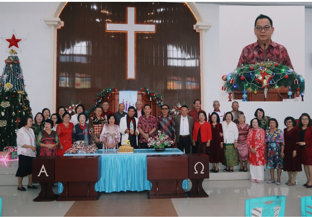 Walikota Caroll Hadiri Perayaan Natal Yesus Kristus Lanjut Usia GMIM Kinilow Yerusalem