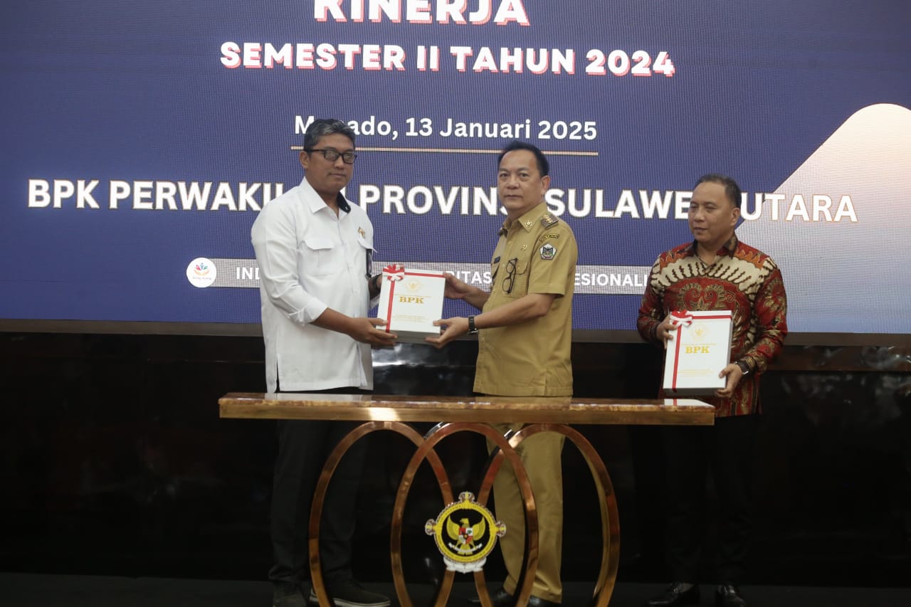 Walikota Tomohon Hadiri Penyerahan Laporan Hasil Pemeriksaan Kinerja BPK