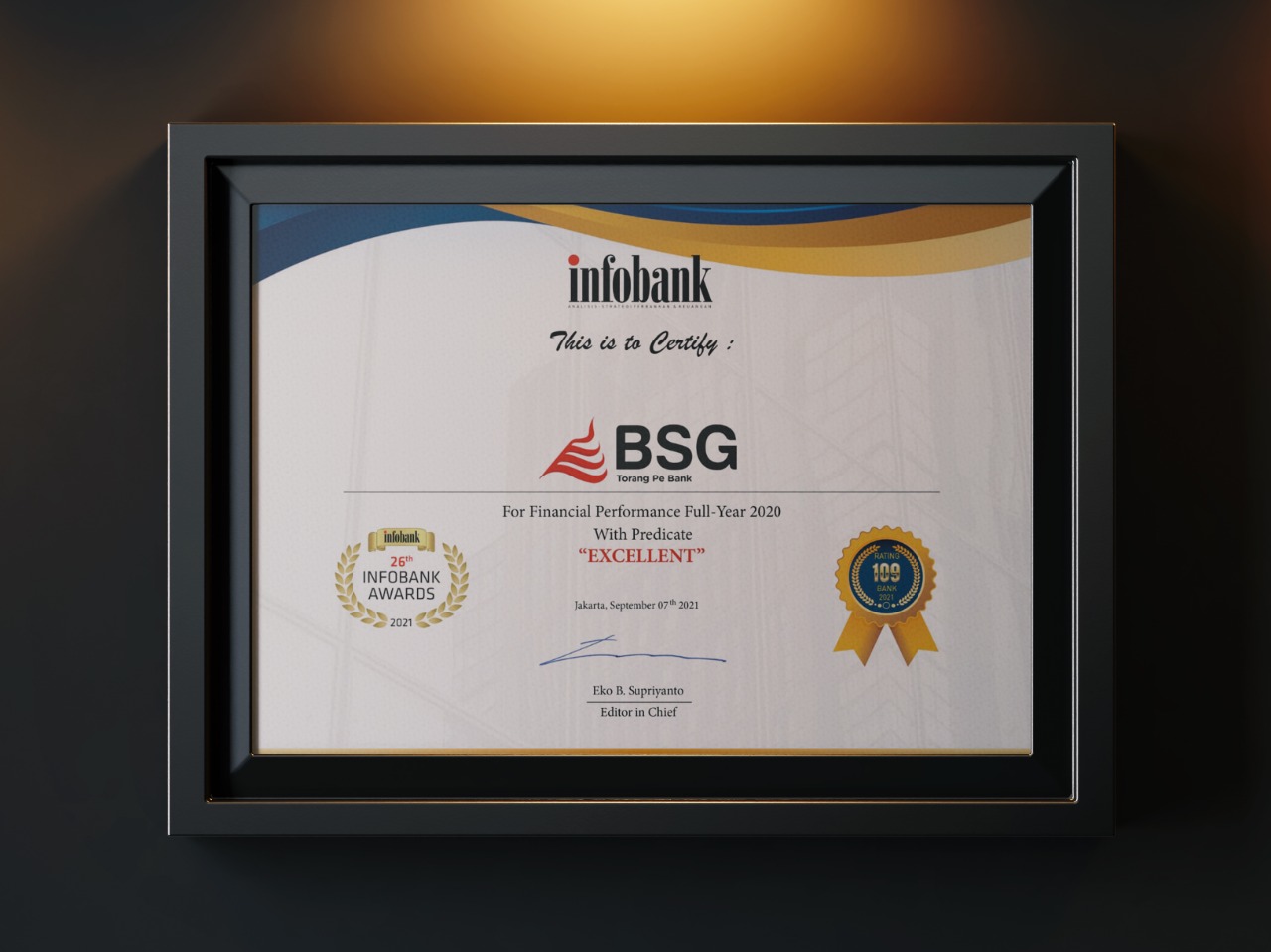 Penghargaan Infobank Kembali Diraih Bank SulutGo