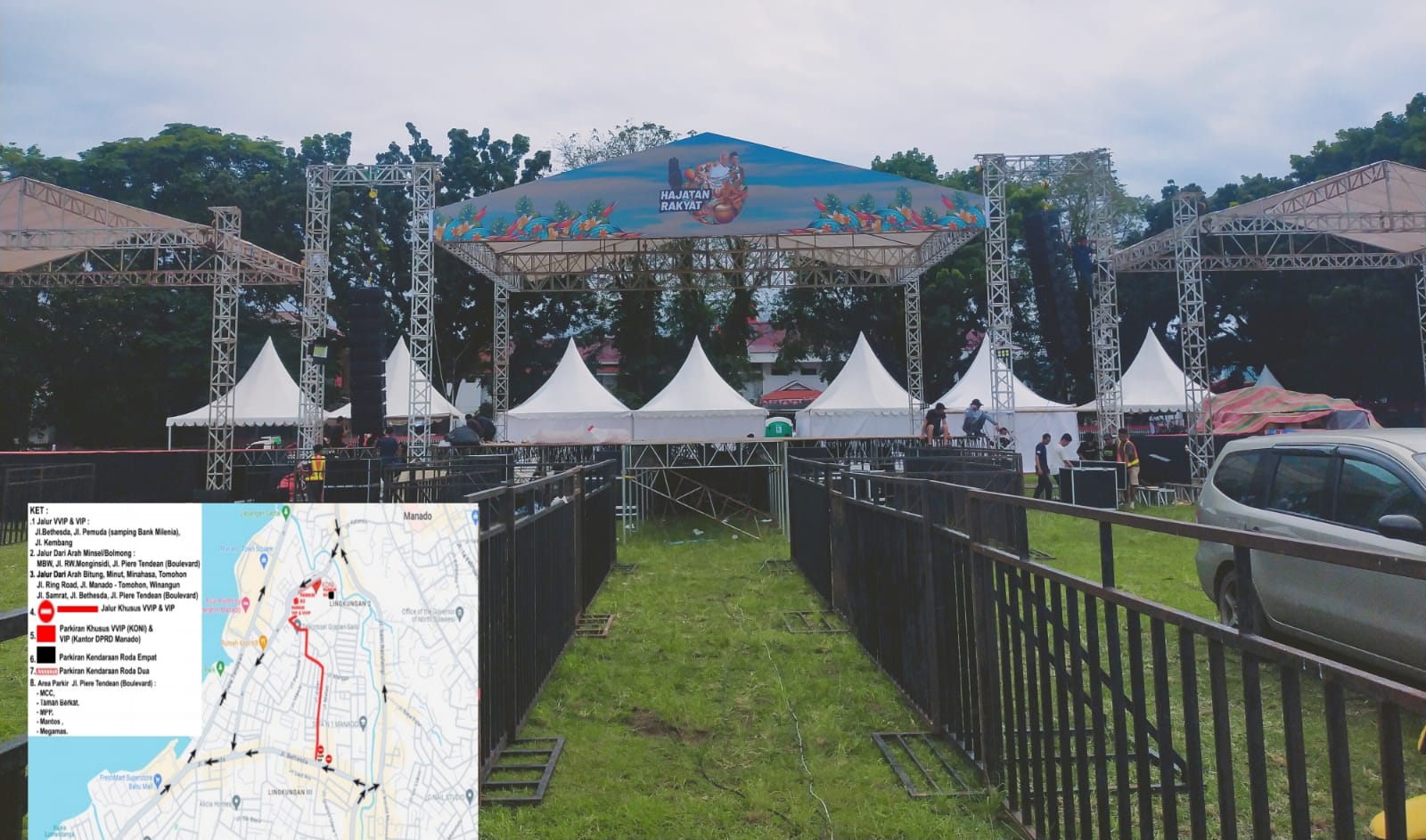 Pemkot Manado Buat Rekayasa Lalin Jelang Konser Musik Hajatan Rakyat di KONI Sario