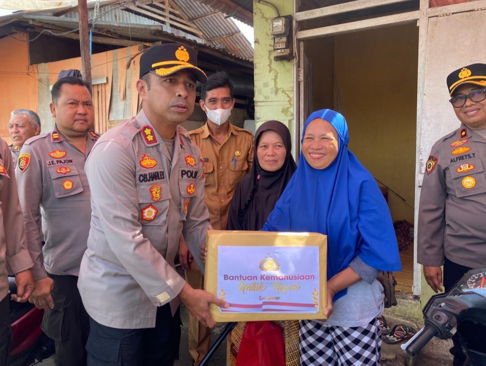 Bulan Puasa, Polres Minsel Berbagi Kasih Dengan Warga Kurang Mampu