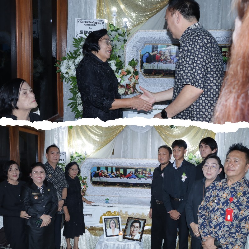 Walikota Tomohon Melayat dan Sampaikan Duka Cita atas Meninggalnya Noviane Rondonuwu
