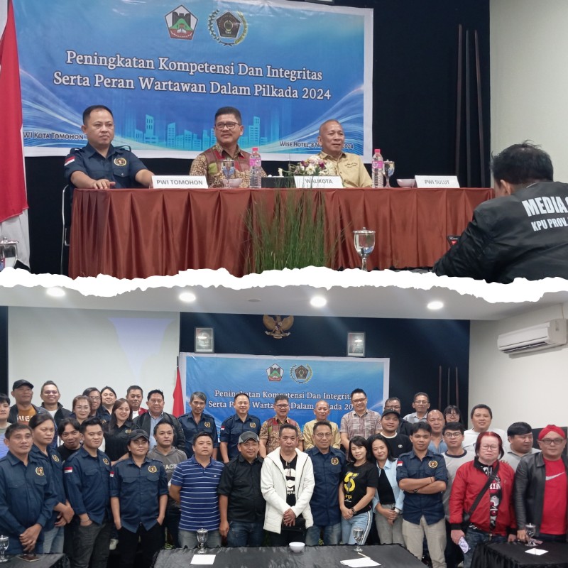 PWI Tomohon Dorong Wartawan Jaga Independensi dan Integritas dalam Pilkada 2024