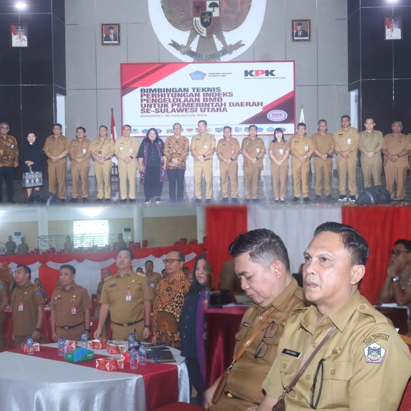 Tingkatkan Sinergi Antar Lembaga, KPK  Gelar Bimtek PIPBMD se Sulut