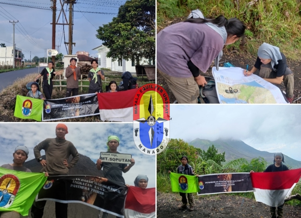 Mapala Equil FEB Unsrat Tuntaskan Pengembaraan Angkatan 35 ke Gunung Manimporok-Soputan