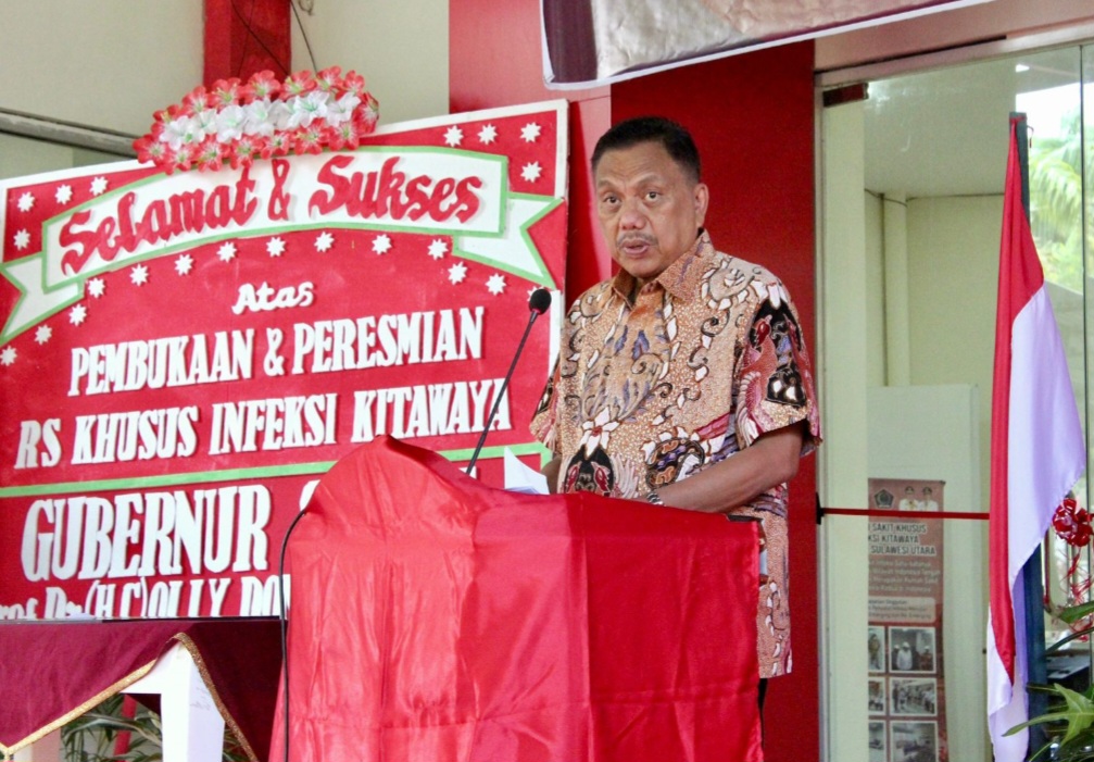 Pertama di Indonesia Timur, Gubernur Olly Resmikan Rumah Sakit Khusus Infeksi