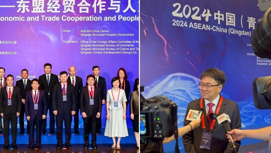 Walikota Andrei Eratkan Sister City Manado-Qingdao di ASEAN-China Event of Economicd and Trade Co