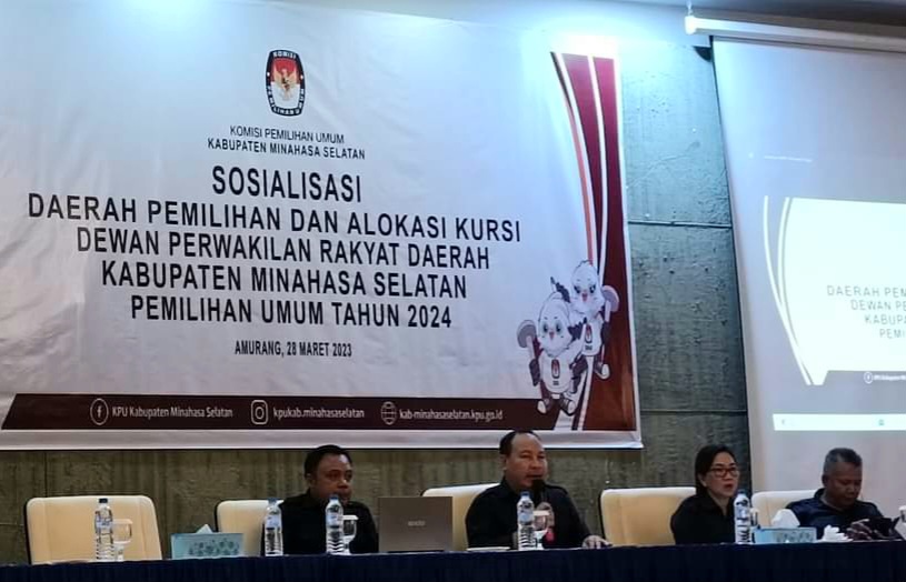 KPU Minsel Sosialisasi Dapil dan Alokasi Kursi
