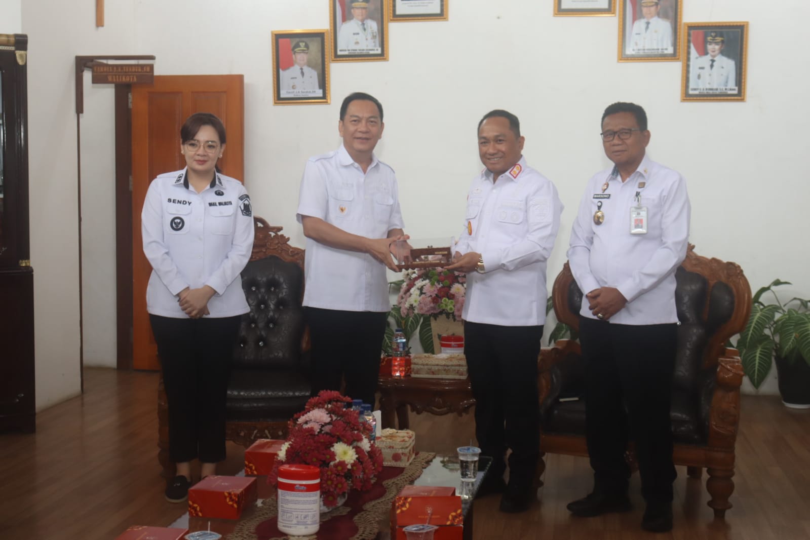 Tingkatkan Kolaborasi di Bidang Hukum, Wali Kota Caroll Terima Kunjungan Kakanwil KemenHum Sulut,
