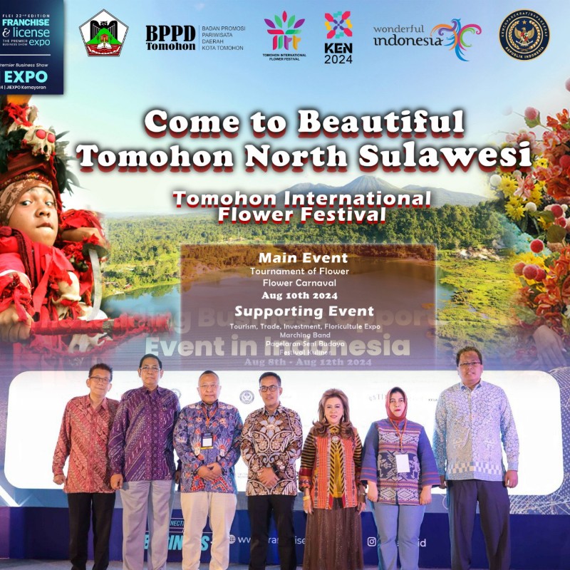 BPPD Tomohon Promosikan TIFF di Pameran Franchise dan License Expo Indonesia 2024