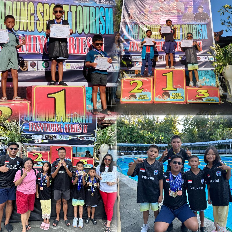 Walikota Caroll Apresiasi Atlet Renang Junior Tomohon Sabet 5 Emas di Kejurnas Finswimming 2024 Bali