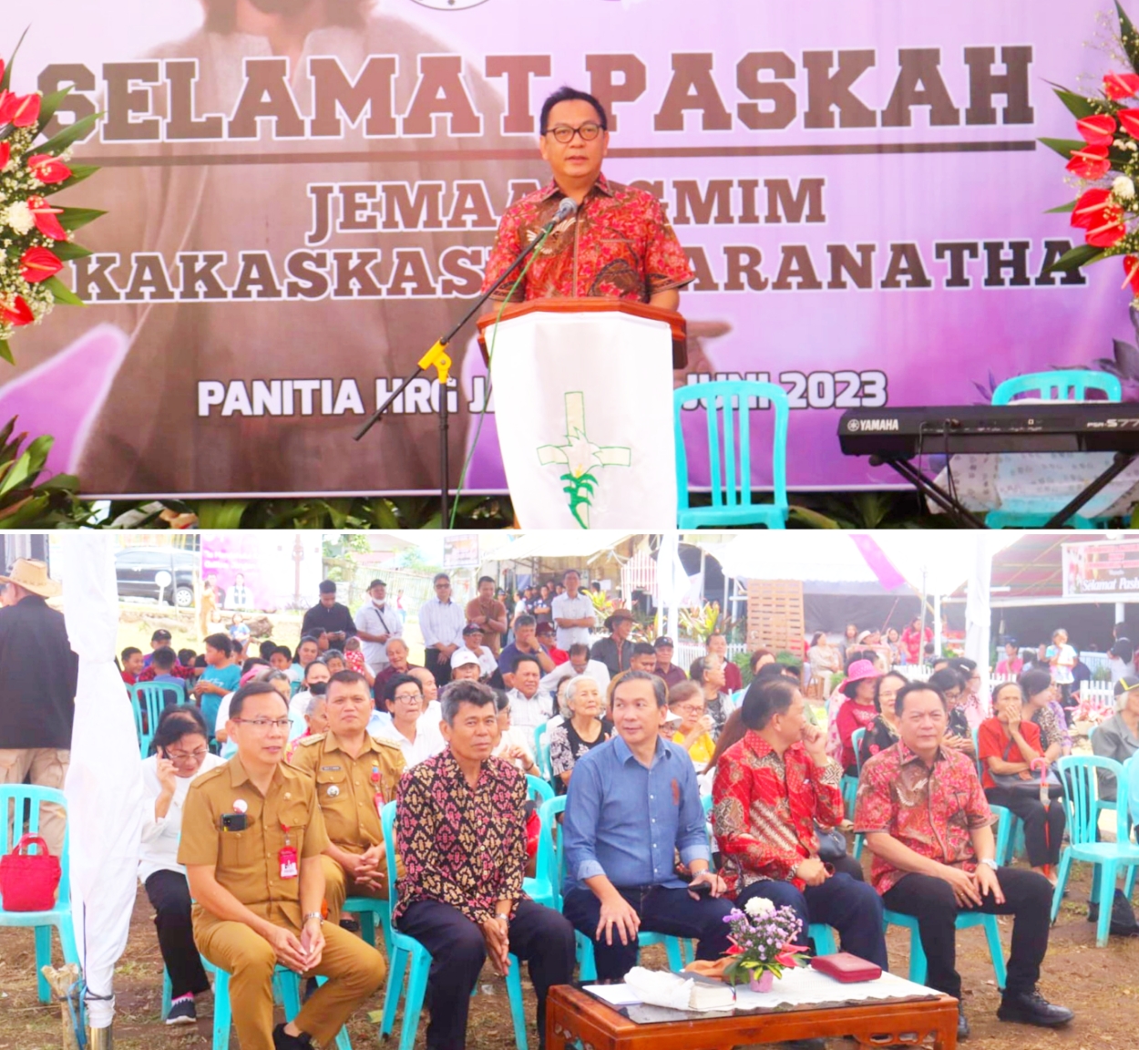 Walikota Caroll Apresiasi Kegiatan Rohani Jemaat Kakaskasen Maranatha
