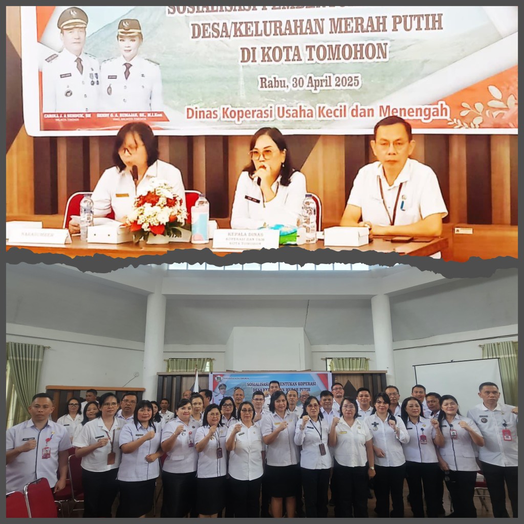 Pemkot Tomohon Gelar Sosialisasi Koperasi Merah Putih, Targetkan 44 Koperasi Terbentuk Sebelum Juni 2025