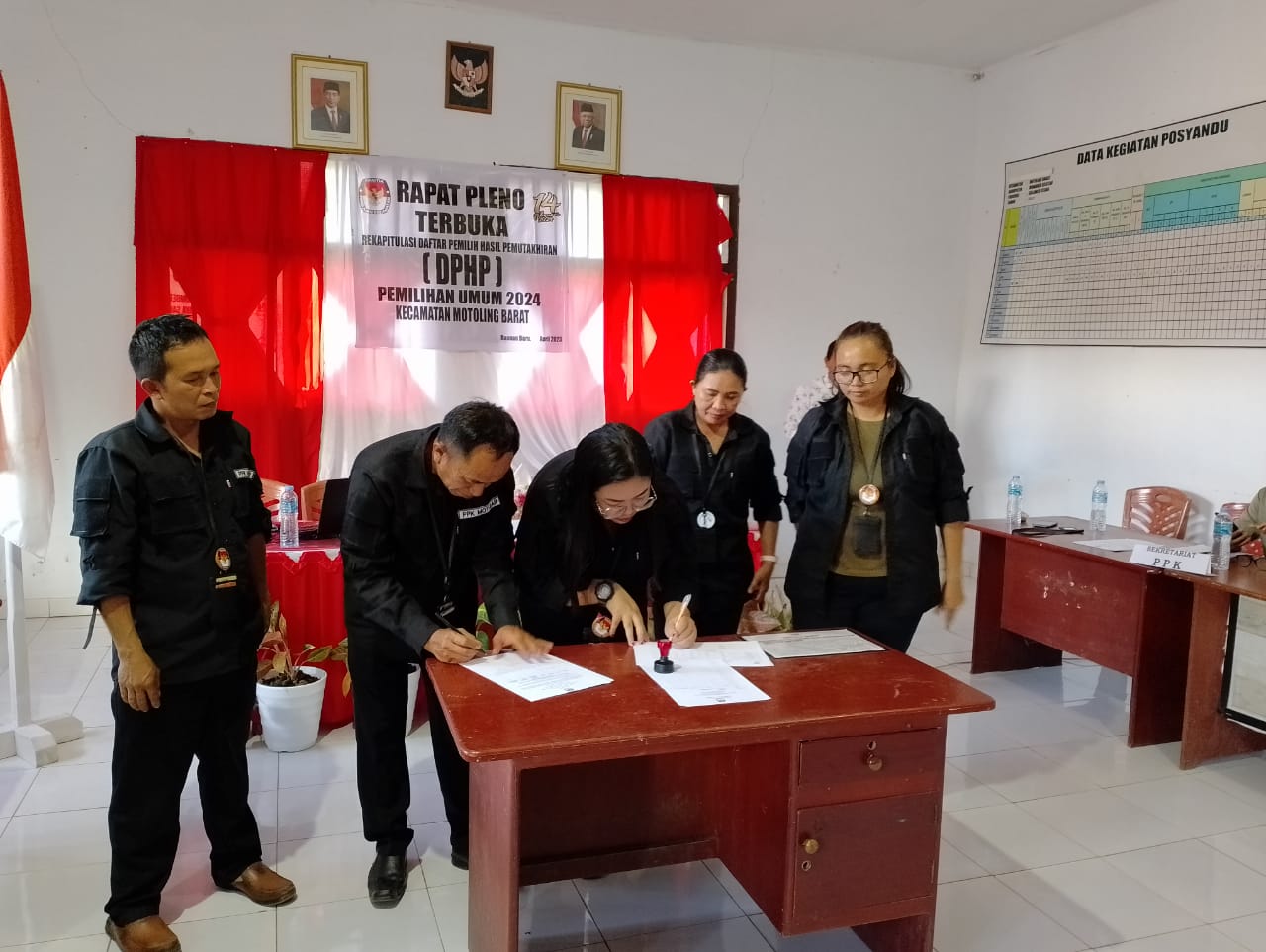 PPK Motoling Barat Rapat Pleno Terbuka DPHP, Ini yang Dilakukan