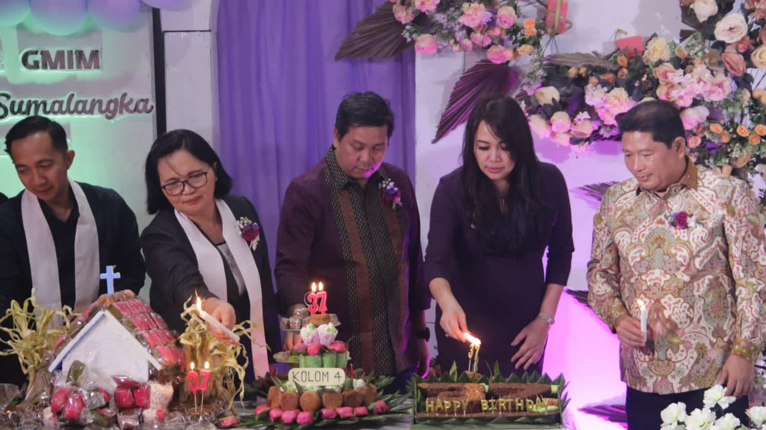 Hadiri HUT ke-37 GMIM Zaitun Sumalangka, Wagub Kandouw Ajak Jemaat Jadi Sumber Inspirasi