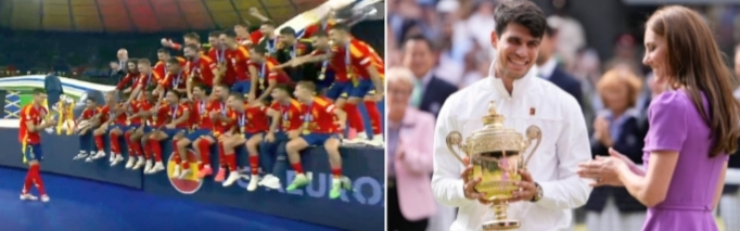 Spanyol Berjaya di Sepakbola Piala Eropa dan Tenis Wimbledon Putra, Laga 