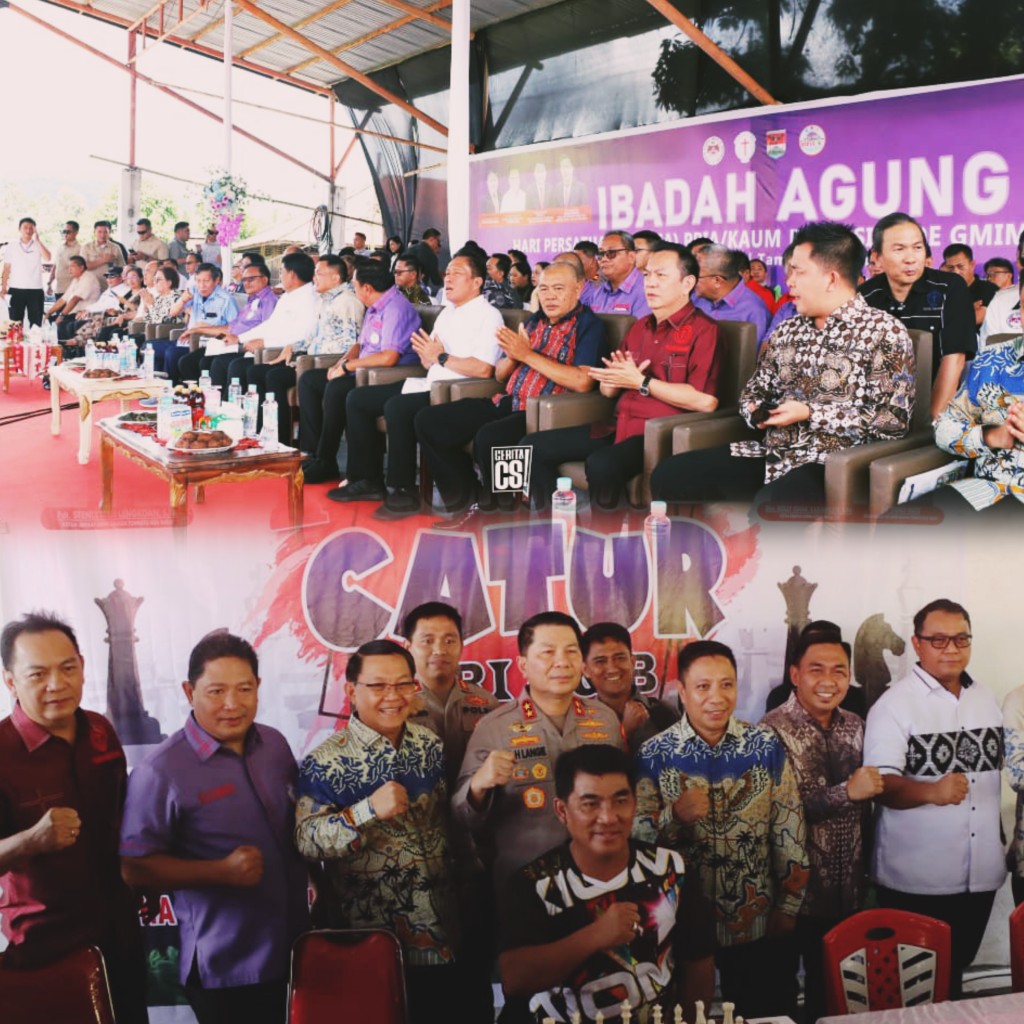 Wali Kota Tomohon Hadiri Ibadah Agung Hari Persatuan Pria Kaum Bapa Sinode GMIM Tahun 2025
