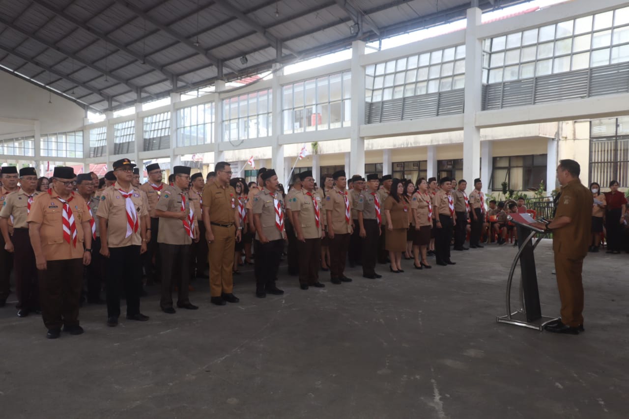Walikota Caroll Lantik Roring Jadi Ketua Panitia HUT ke-62 Pramuka