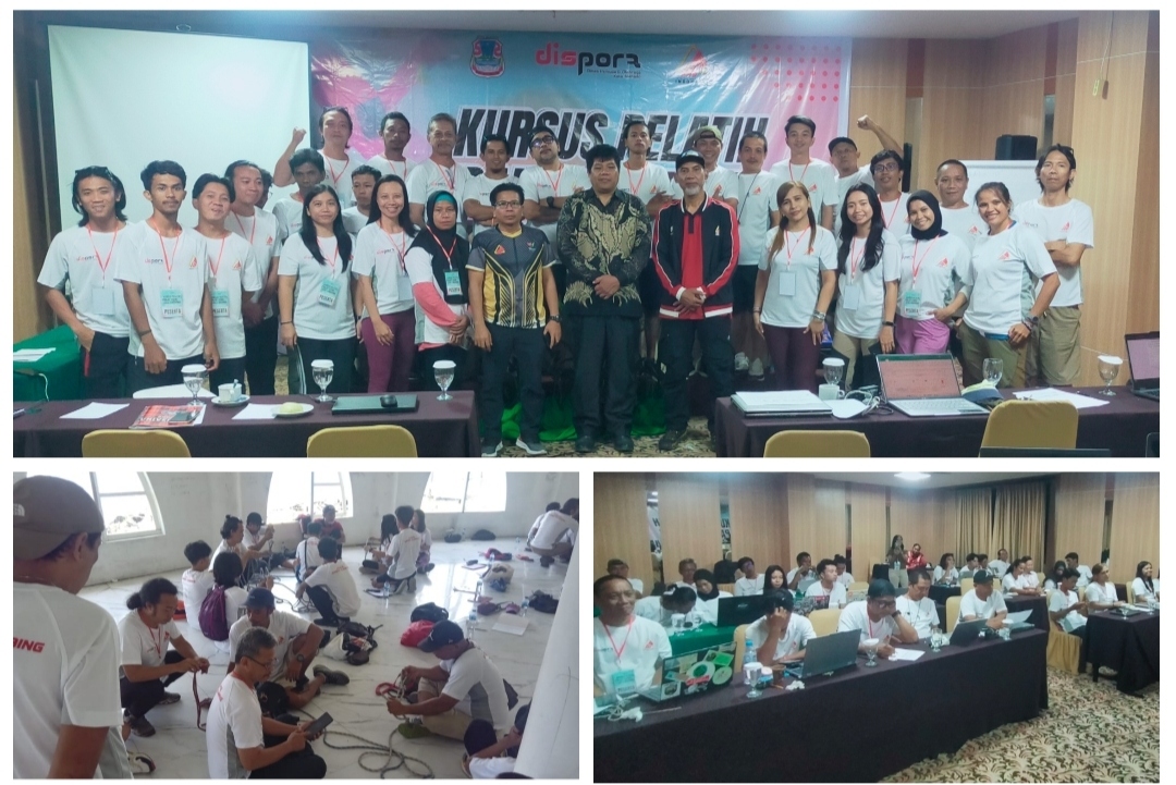 Peserta Pelatihan Panjat Tebing Skala Nasional 