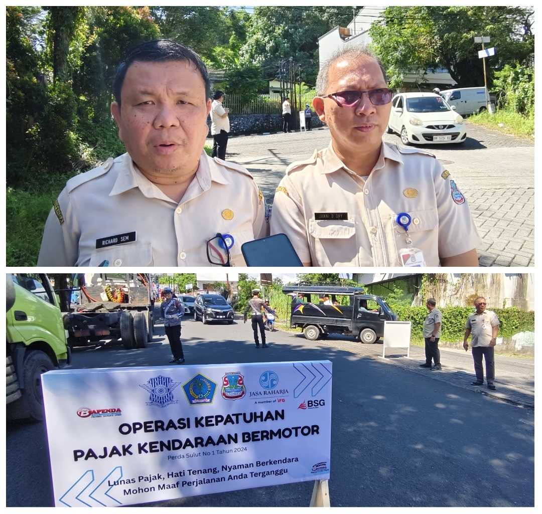Operasi Gabungan, Bapenda Manado Tindaki Operasi Kepatuhan Bayar Pajak Kendaraan Bermotor