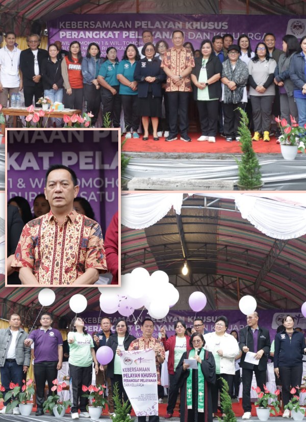 Walikota Carol Hadiri Pembukaan Acara Kebersamaan Pelsus Wilayah Tomohon Satu dan Lima