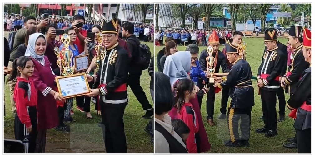 Pemkot Manado di Upacara Hardiknas Dipimpin Irup Wamendiknasmen RI, Kompak Berpakaian Minahasa