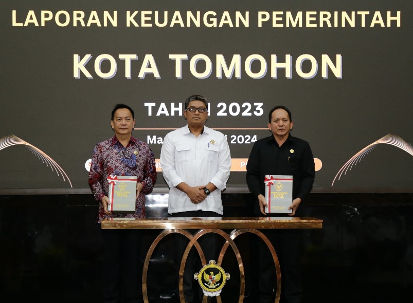 Walikota Caroll Terima Opini WTP Kesebelas, Perwakilan BPK RI Sulut: Sesuai amanat Undang-Undang