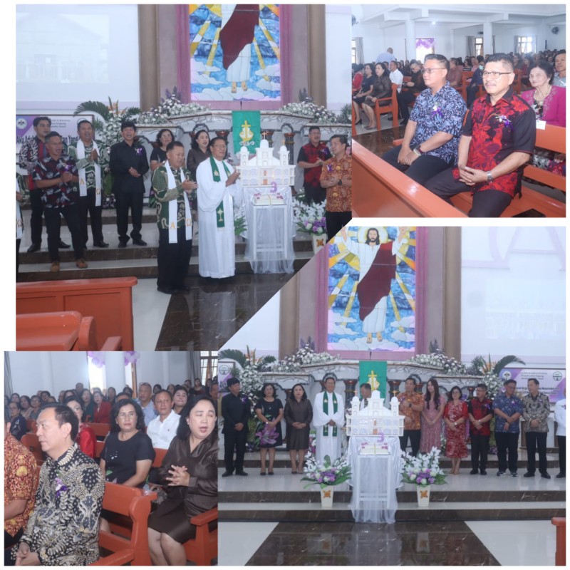 Syukur HUT ke-3  GMIM Filadelfia Tinoor, Pjs Kaligis: Tahun Ini Talut Gereja Dibangun
