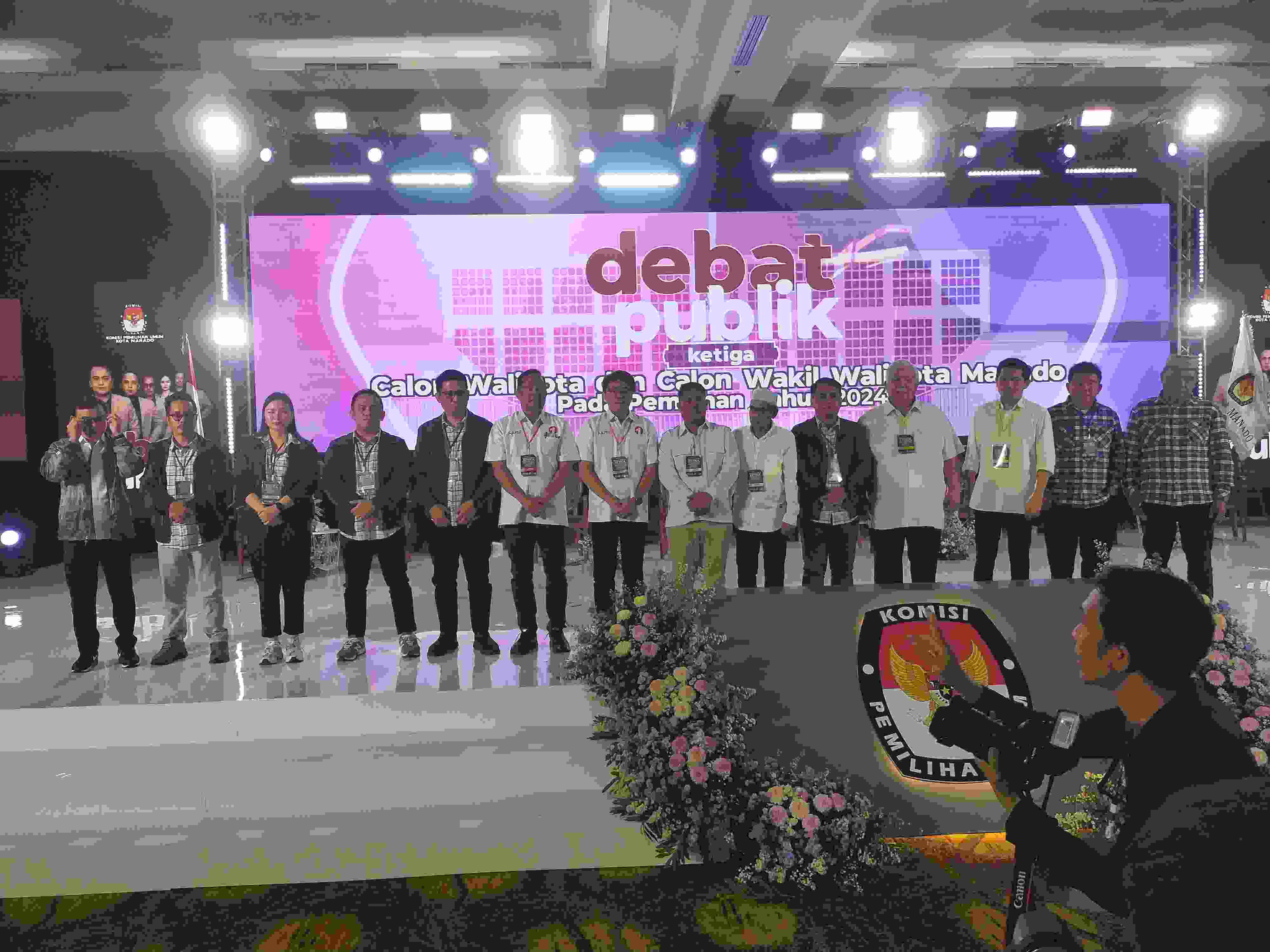Debat Publik Usungan KPU Manado Tuntas, Paslon 'Show' Visi-Misi 