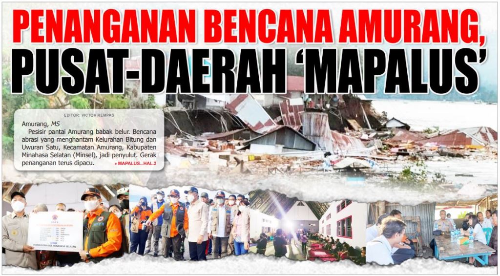 PENANGANAN BENCANA AMURANG,  PUSAT-DAERAH ‘MAPALUS’