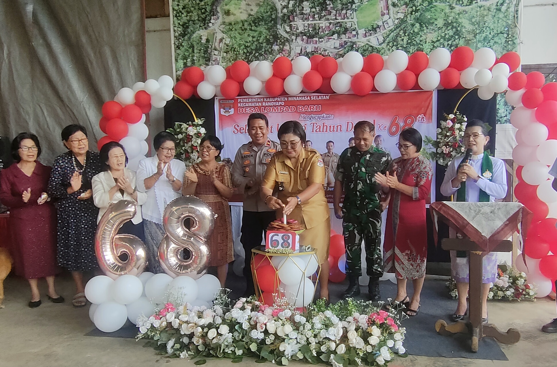 Bersama Masyarakat, Pemdes Lompad Baru Rayakan HUT Desa Ke- 68 Tahun